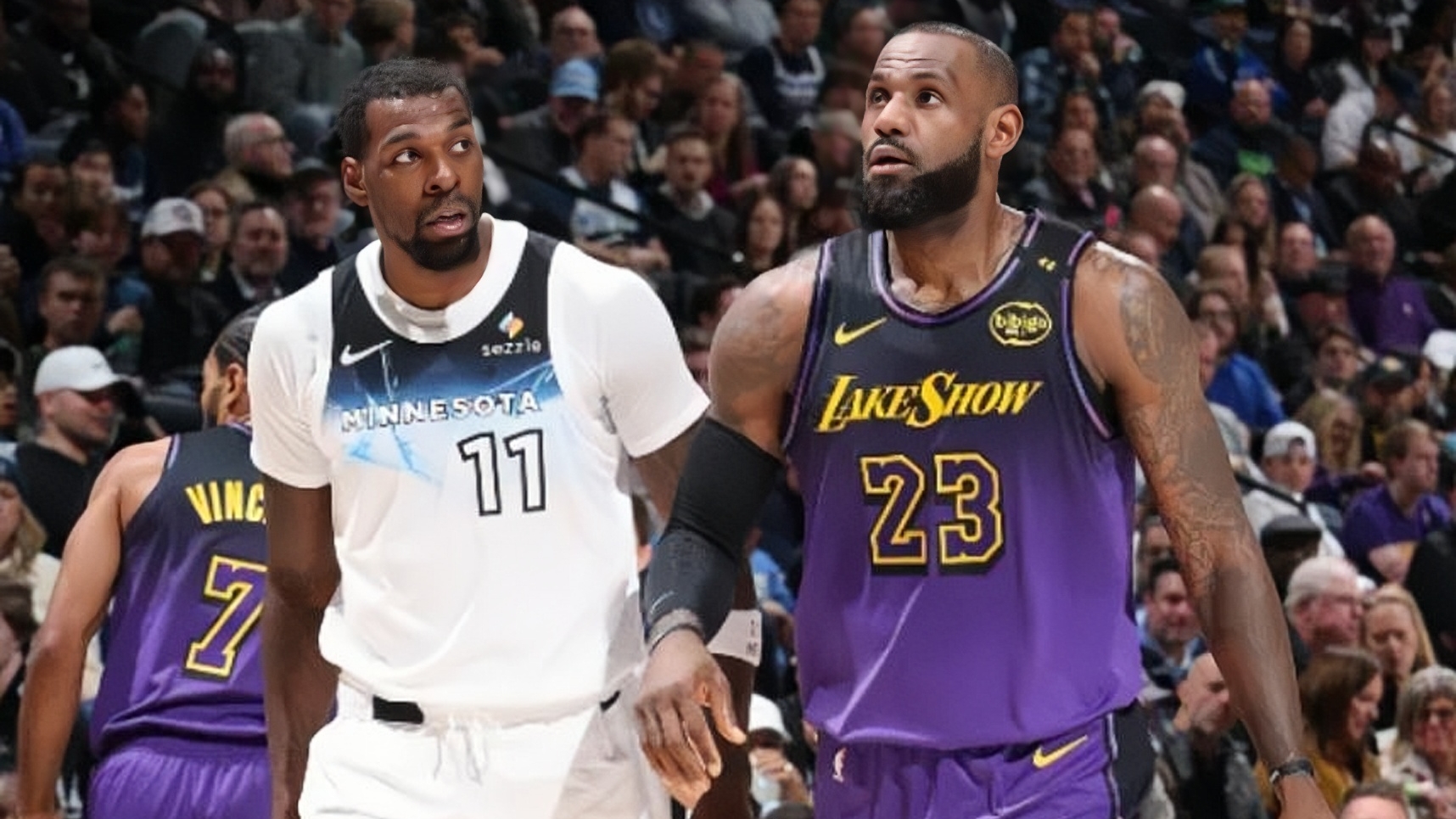 湖人大胜森林狼,詹姆斯再破50+ 湖人大胜森林狼,詹姆斯再破50+